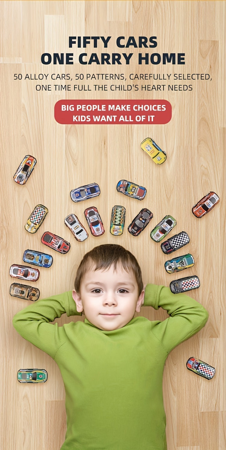50-piece Toy Car Kit