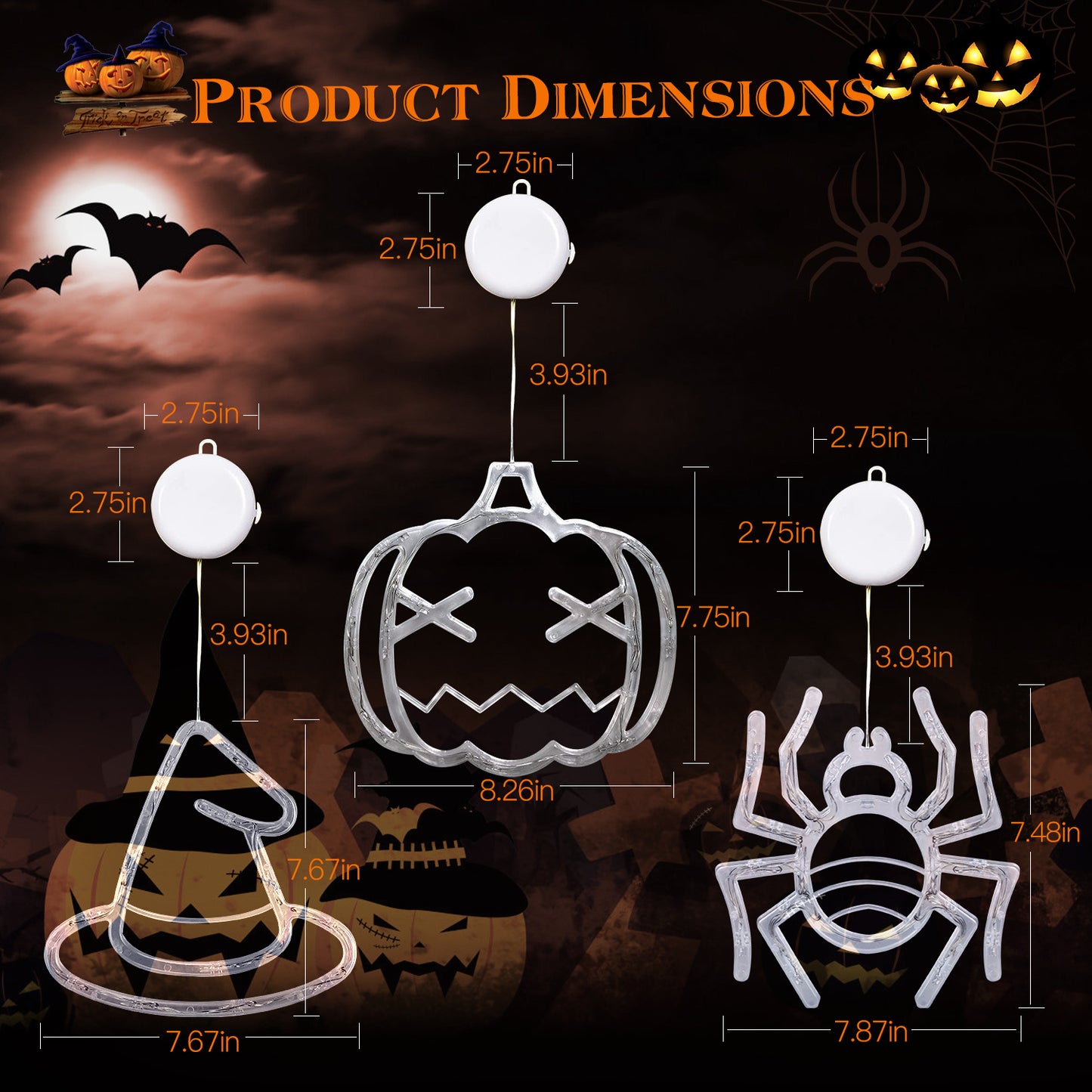 3pc Spooky Light Set